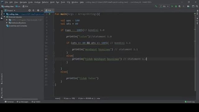 Belajar Kotlin Bahasa Indonesia -17. IF di dalam IF смотреть онлайн