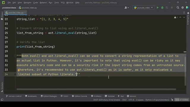 "Convert String to List: Easy Python Tutorial!" смотреть онлайн