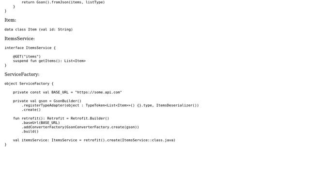 Error deserializing JSON response with custom Gson deserializer смотреть онлайн