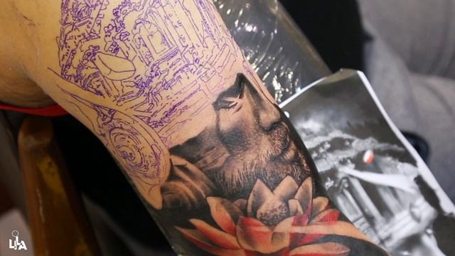 Shiva Tattoo Portrait | Drag Technique | Pendulum Technique Tutorial смотреть онлайн