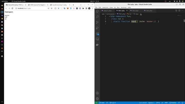 ? Повний PHP курс для початківців в 2023 році. Що таке namespaces. Швидкий старт в фріланс смотреть онлайн