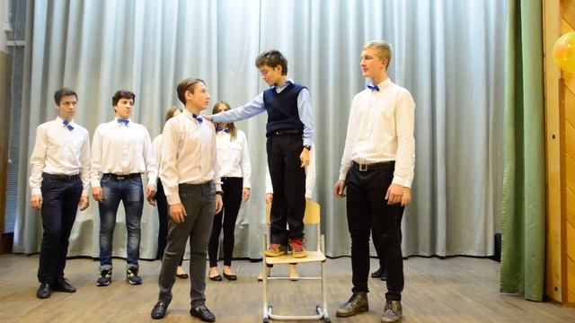 2015.10 КВН _Вернисаж профессий - 2015_. Приветствие команды ГБОУ Гимназия № 2200 _Почти взрослые смотреть онлайн