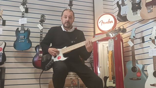 Squier Contemporary Active Jazz Bass V HH in Black - Rimmers Music смотреть онлайн
