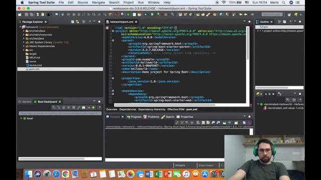 Tutorial Aplicação Springboot, Hello World em Java смотреть онлайн