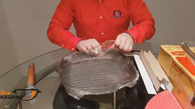 Обзор квадратной сковороды гриль БИОЛ 28 см смотреть онлайн
