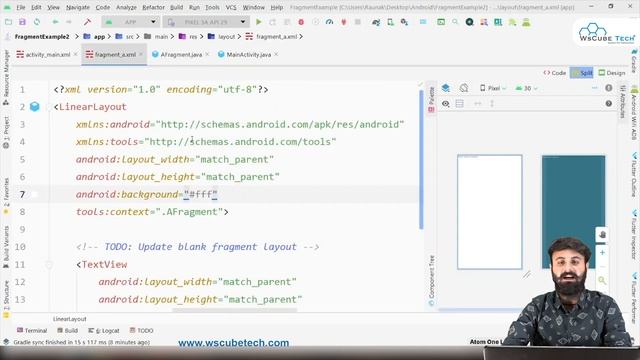 Fragments using Frame Layout in Android Studio | Android App Development Tutorial смотреть онлайн