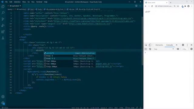 Tutorial Belajar jQuery Each смотреть онлайн