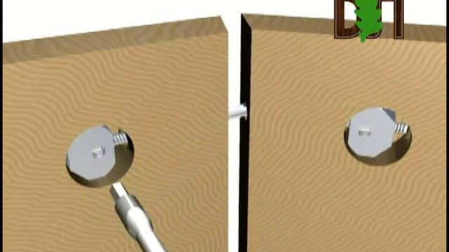 Стяжка столярная угловая (8х135 мм) 11600