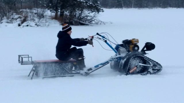 Мотоблок нева на гусеницах от квадроцикла . смотреть онлайн