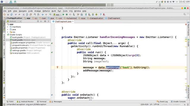 232 Android Studio Chat network JSON NodeJS JavaScript смотреть онлайн