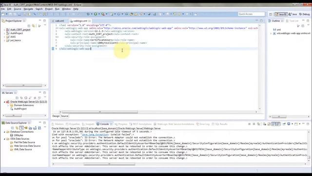 Weblogic certificate based authentication - WEBLOGIC_13 смотреть онлайн