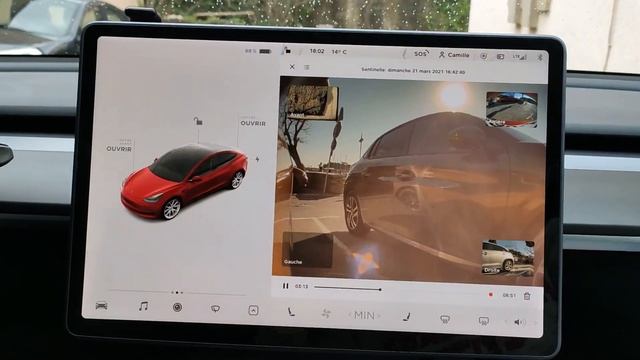 Comment être sauvé par le mode sentinelle Tesla ? Découverte du Sentry mode caméra ( Tesla model 3 смотреть онлайн
