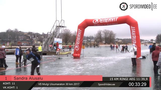 Sandra Alusalu 1 l VII Mulgi Uisumaraton 30 km 2017 смотреть онлайн