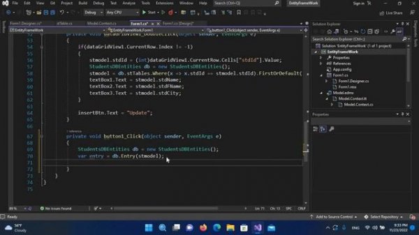 C# - ENTITY FRAMEWORK - DELETE RECORDS FROM DATABASE  - VISUAL STUDIO 2022
