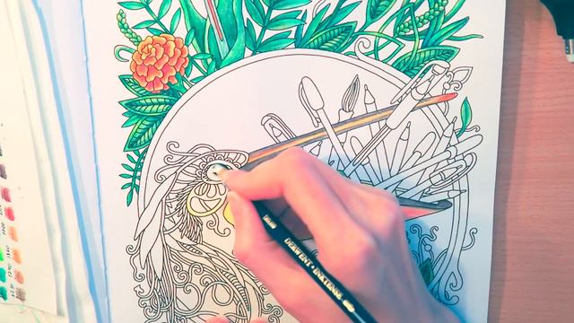 Как я раскрашиваю? / Derwent Inktense / Ветер уносит цветы смотреть онлайн