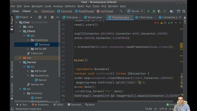 Multi-user chat development [part 3] (create client-side part) смотреть онлайн