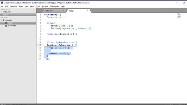 Angular Factories смотреть онлайн