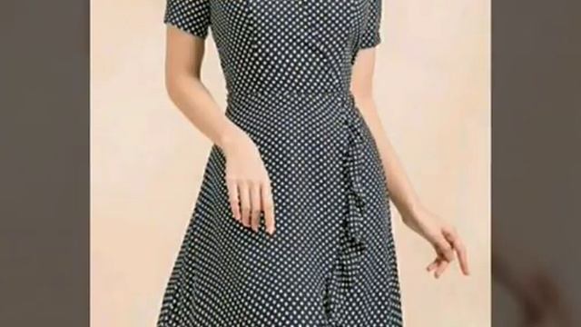 Beautiful And Stylish Polka Dot Knee Length Umbrella Frocks Design For Girls//Summer Style смотреть онлайн