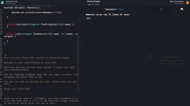 Java interview with a FireEye engineer: Three Sum смотреть онлайн