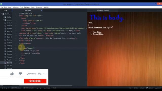 HTML Unordered List and Ordered List смотреть онлайн