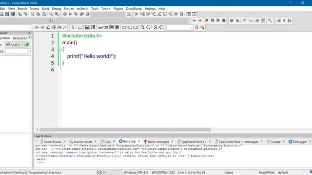 How to Save, Compile, Run & Open the C Program File in Code::Blocks смотреть онлайн