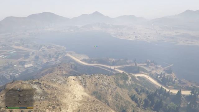 GTA 5 - Glenn Scoville bail bond. First person parachute jump off of Mount Chiliad смотреть онлайн