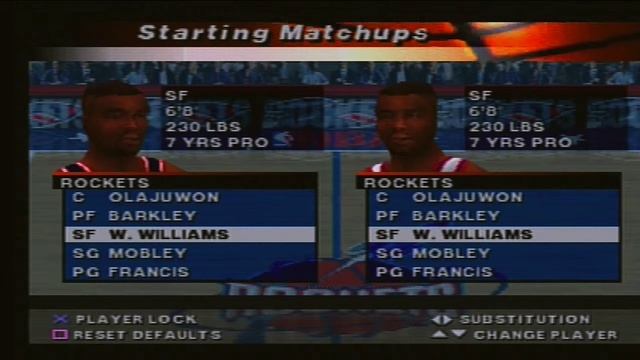 NBA Live 2000 Player Intros Starting Lineup Houston Rockets смотреть онлайн