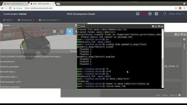 [RDS] 007 - ROS Development Studio #Howto easily share a project in RDS смотреть онлайн