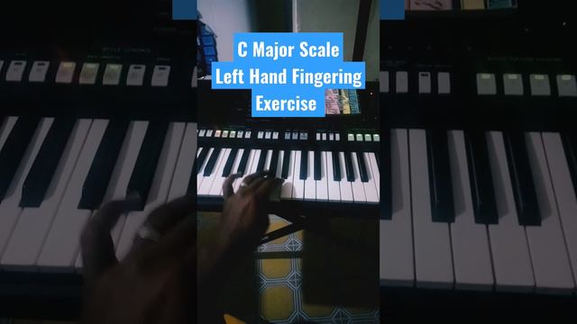 C Major Scale Left Hand Fingering Exercise смотреть онлайн