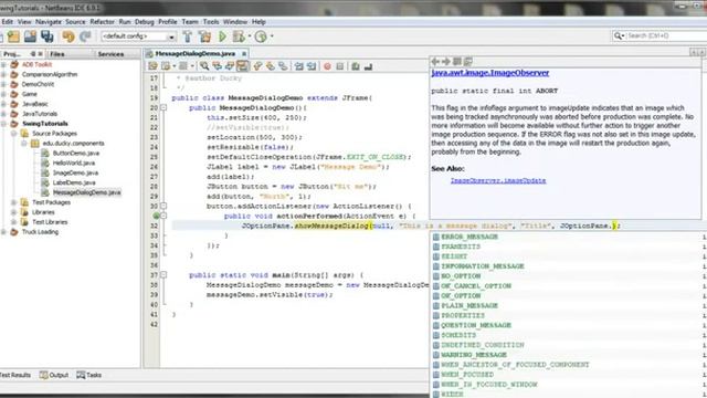 Lesson 7 Java Swing Message Dialog смотреть онлайн