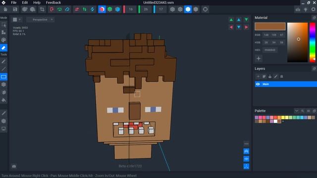 VoxEdit обучение, верхняя панель инструментов смотреть онлайн