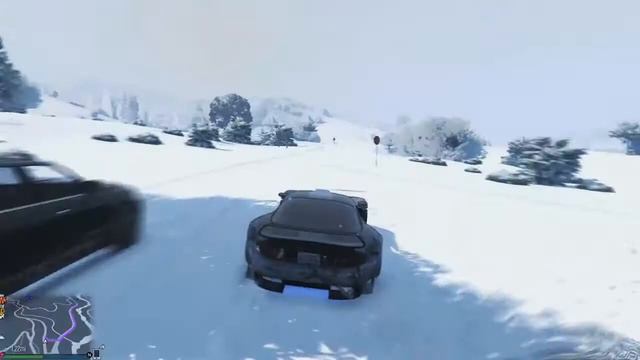 SNOW DRIFTING IN GTA V ONLINE | Снежный дрифт в ГТА 5 ОНЛАЙН смотреть онлайн