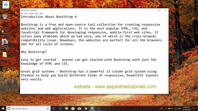 Introduction about bootstrap 4 In asp.net || visual studio 2019 #Bootstrap 4 Tutorials смотреть онлайн