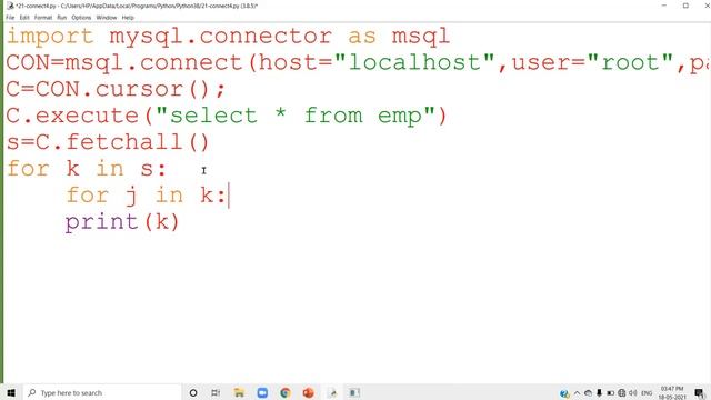 CS12 – Computer Science – Chapter 09 – Python SQL Interface – Video 04 – Select Query смотреть онлайн