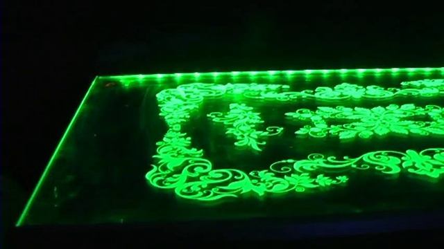 Световые эффекты на гравированом стекле смотреть онлайн