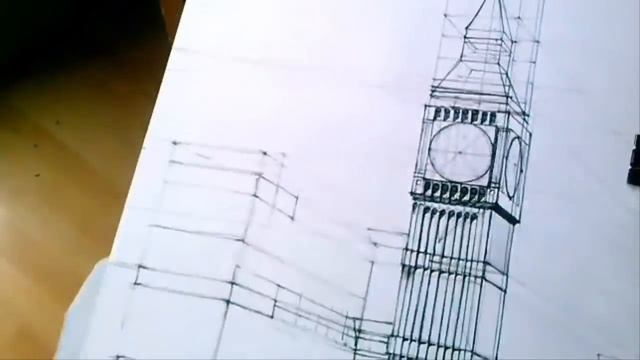 Big Ben perspective drawing #4 | famous architecture смотреть онлайн