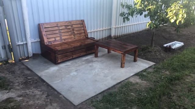 Лавочка своими руками (ИЗ ПОДДОНОВ) смотреть онлайн