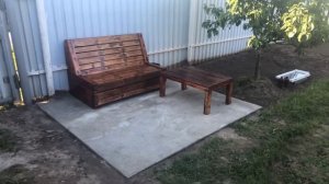 Лавочка своими руками (ИЗ ПОДДОНОВ)