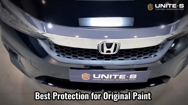 #HondaCityHatchback Crystal Black Pearl, done install Car Tinting, Coating & Ppf by #UniteS. смотреть онлайн