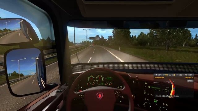 ETS2. Одиночка на Модах. Scania T500 V8