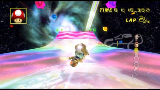 Mario Kart Wii - How To Beat Rainbow Road Fast Staff Ghost смотреть онлайн