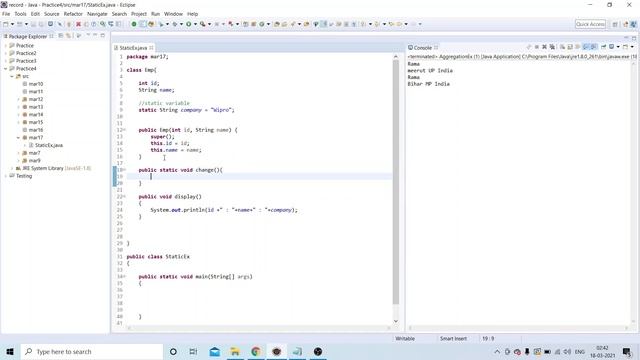 #90 Static variable , method , block java #interviewquestion смотреть онлайн