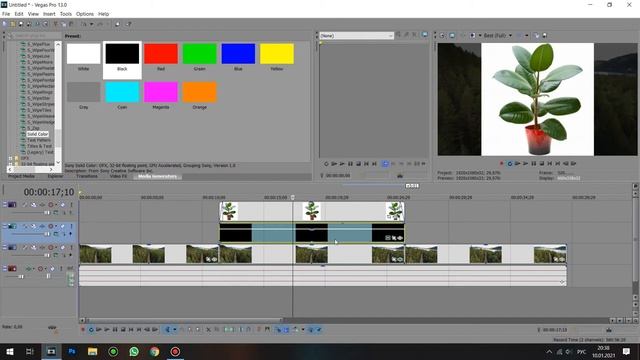 Как наложить видео фото и текст на видео Sony Vegas смотреть онлайн