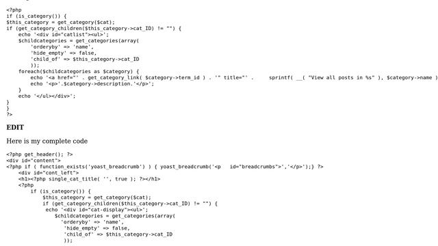 Wordpress: Style sub categories differently from its parent category смотреть онлайн