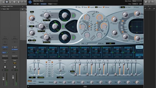 Logic Pro X - Video Tutorial 48 - ES2 Synthesizer (PART 1)