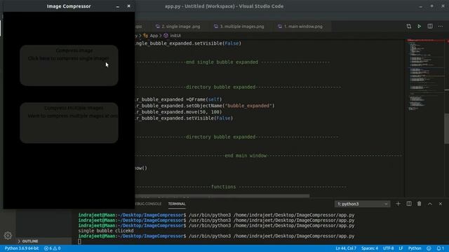 7. PyQT5 - QLabel | text into frames | Image Compressor | Python Project | Hindi смотреть онлайн