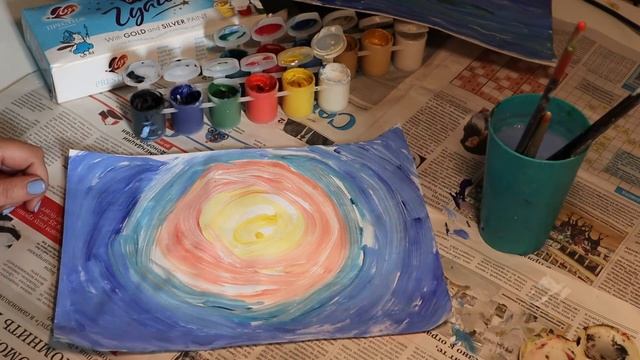Правополушарное рисование. Гуашь. Денежное дерево смотреть онлайн