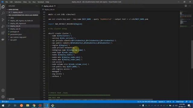 Master AWS EKS CloudFormation Stacks Setup | Bash Eksctl Scripts & Helm3 for ALB Ingress Controller смотреть онлайн