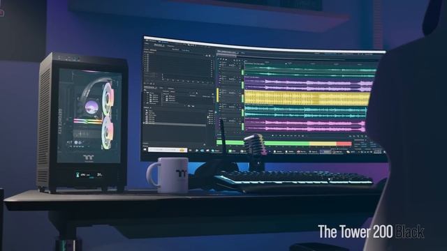 Thermaltake The Tower 200 Series Chassis Product Animation смотреть онлайн