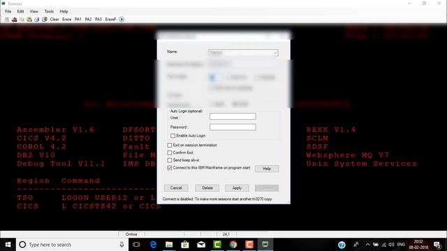 How to connect to Mainframe via emulator смотреть онлайн